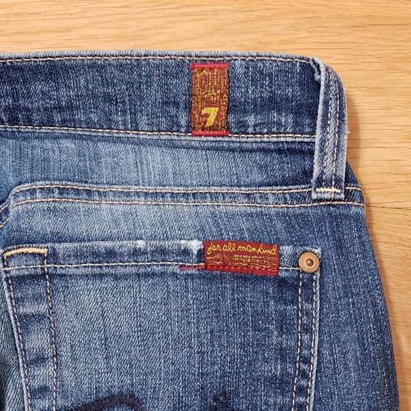 7 For all Mankind Women's Straight Leg Mid Rise Jeans Size 26 - Picture 14 of 14